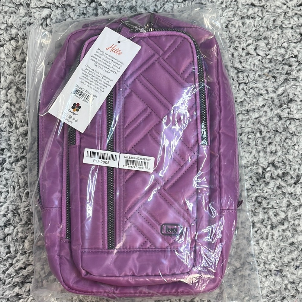 NWT Lug Tailback Sling Bag - Acai Berry